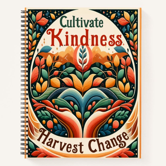Cultivate Kindness Harvest Change Notebook (Front)