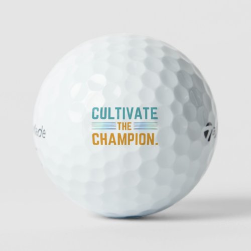 Cultivate The Champion  Golf Balls