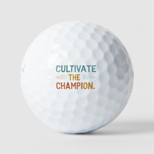 Cultivate The Champion  Golf Balls