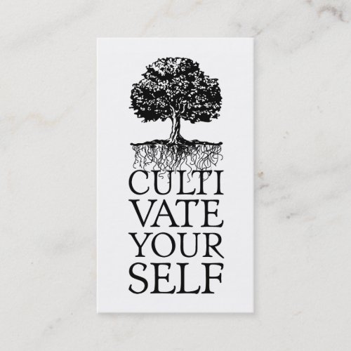 Cultivate Yourself profile card Business Card Templates