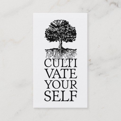 Customizable Cultivate Yourself profile card Business Card Templates