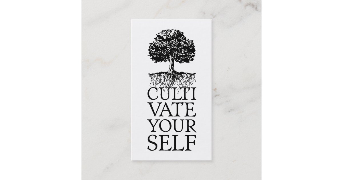 Cultivate Yourself profile card | Zazzle