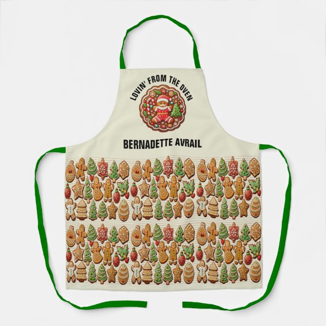 Cultivated Christmas Cookies Apron (Front)