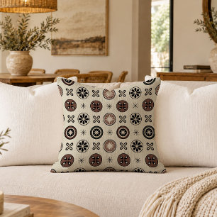 Cultural African Geometry Accent Pillow Home Decor