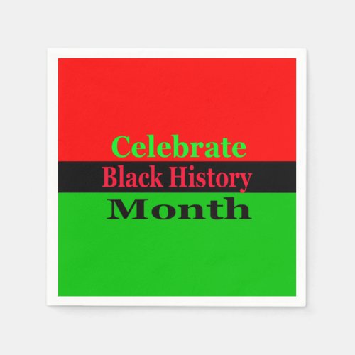 Cultural Celebration BHM Party Paper Napkins