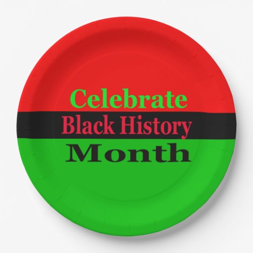 Cultural Celebration BHM Party Paper Plates