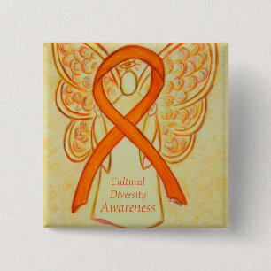Cultural Diversity Awareness Angel Ribbon Pin