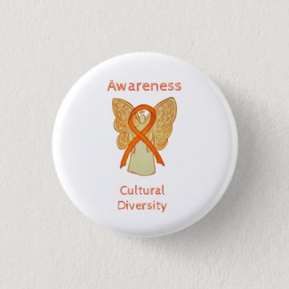 Cultural Diversity Awareness Angel Ribbon Pin