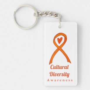 Cultural Diversity Awareness Orange Ribbon Custom Gifts and