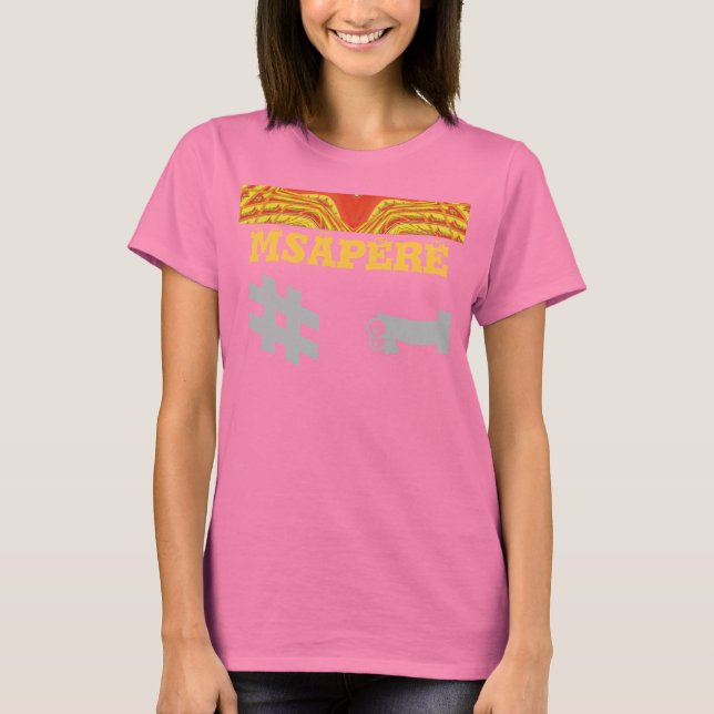 Cultural Elegance: The Kenya1 Msapere Hakunamatata T-Shirt (Front)