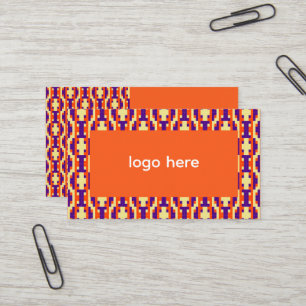 Cultural Fusion Geometric Seamless Business Card