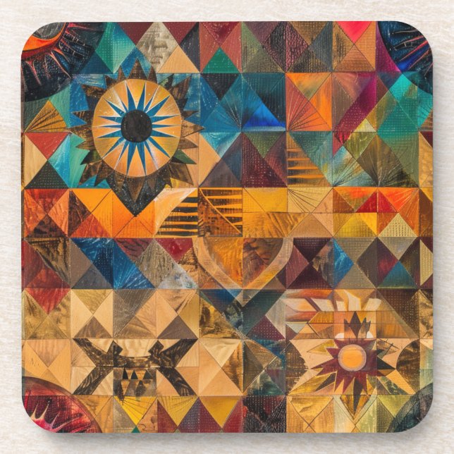 Cultural Indigo "Inherited Artistry" Coaster Set (Front)