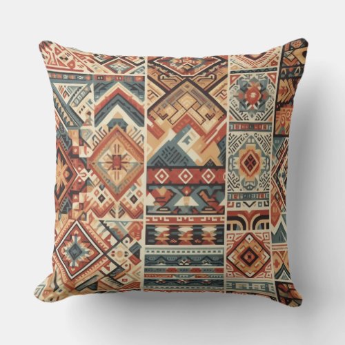 Cultural Patterns Aztec Throw Pillow