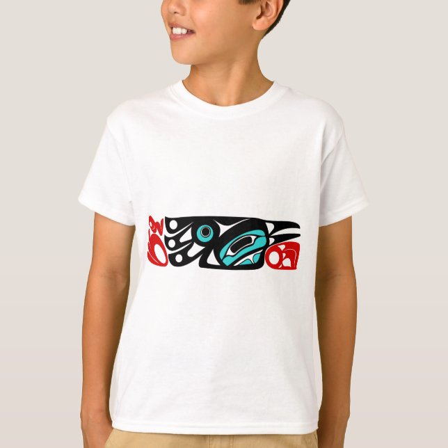 Cultural Raven of Northwest Coast Formline Art  T-Shirt (Front)