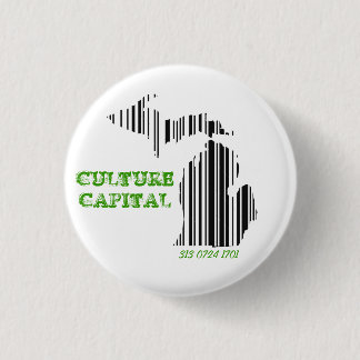 Culture capital pinback button