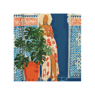 Culture, Colorful Bold Eclectic Modern Bohemian Wood Wall Art