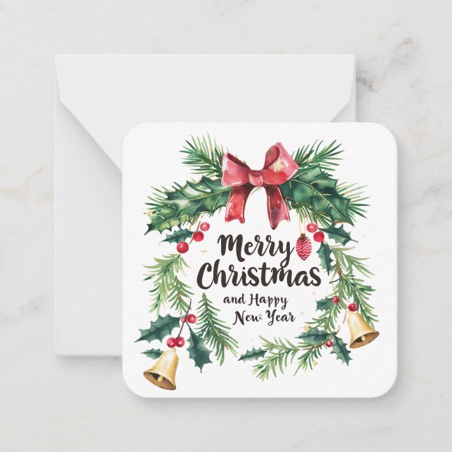 culture decoration christmas festival celebration  note card (Front)