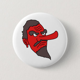 Culture Face Japan Japanese Mask Non-Human Beings. Button