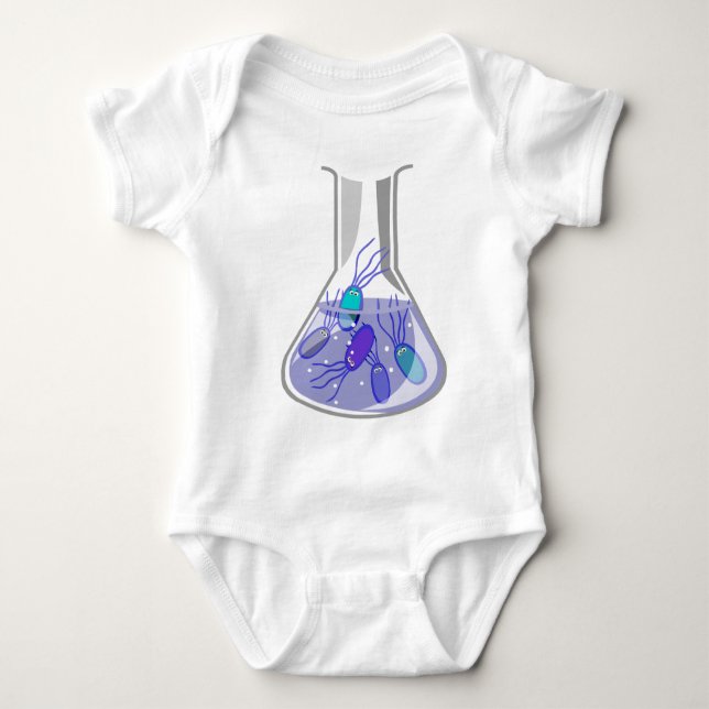 Culture Flask Baby Bodysuit (Front)