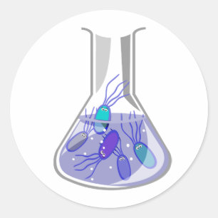 Culture Flask Classic Round Sticker