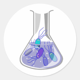 Culture Flask Classic Round Sticker