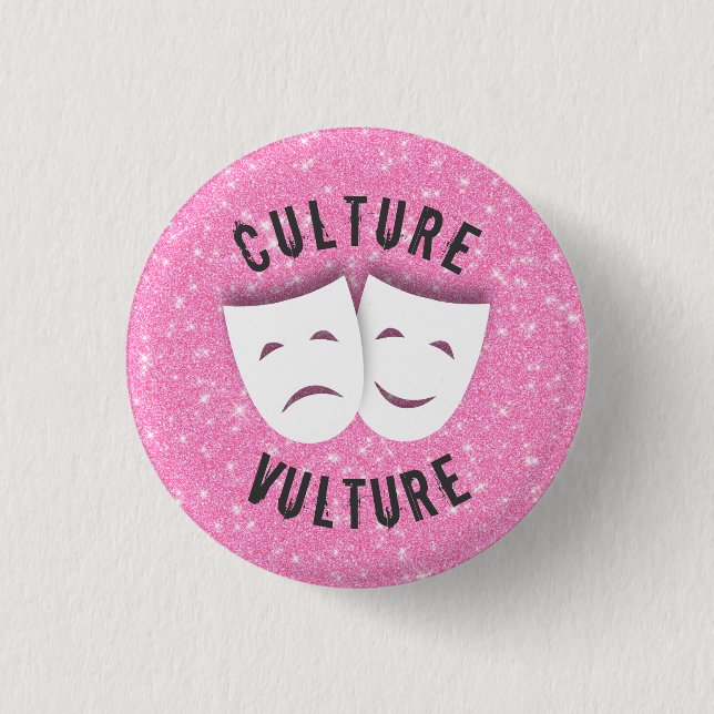 Culture vulture button (Front)