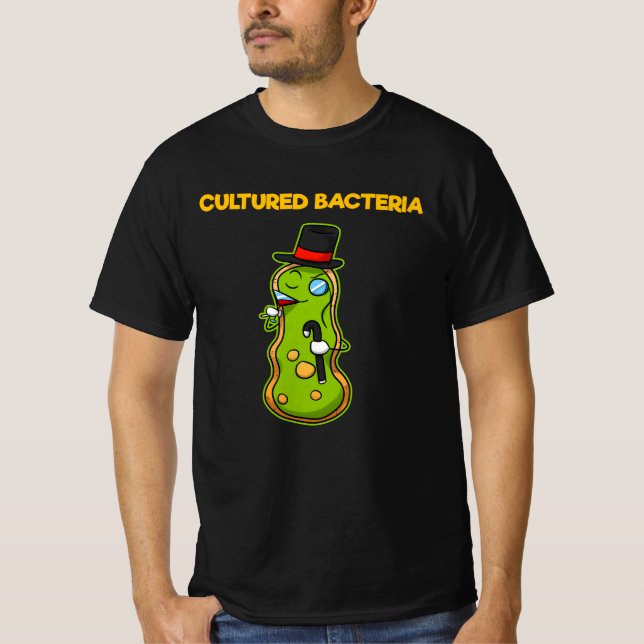 Cultured Bacteria Microbiology Doctor T-Shirt (Front)