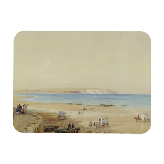 Culver Cliff, Isle of Wight (w/c, pen & ink, bodyc Magnet (Horizontal)