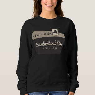 Cumberland Bay State Park New York Welcome Sign Va Sweatshirt