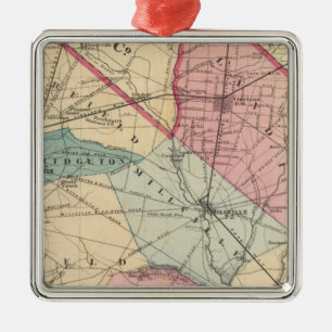 Cumberland County, NJ Metal Ornament