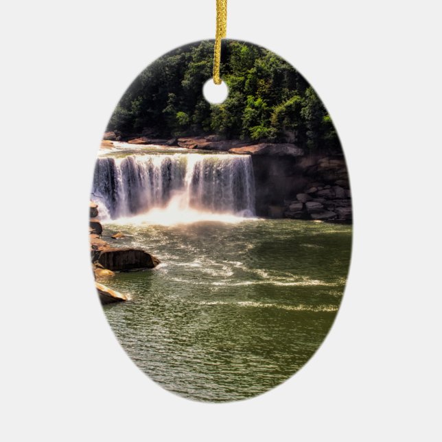 Cumberland Falls Ceramic Ornament (Front)