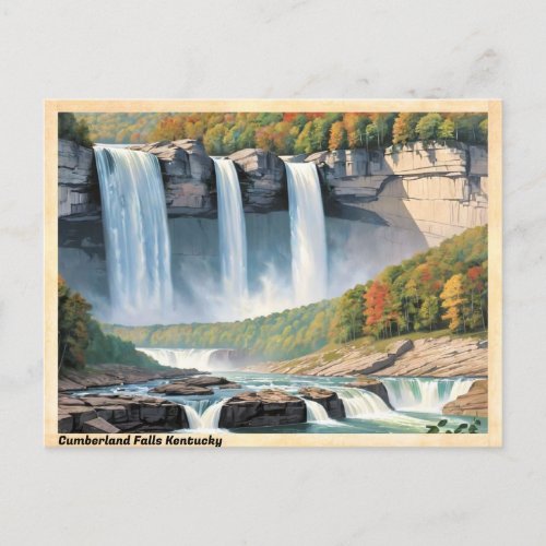 Cumberland Falls Kentucky Vintage Travel Postcard