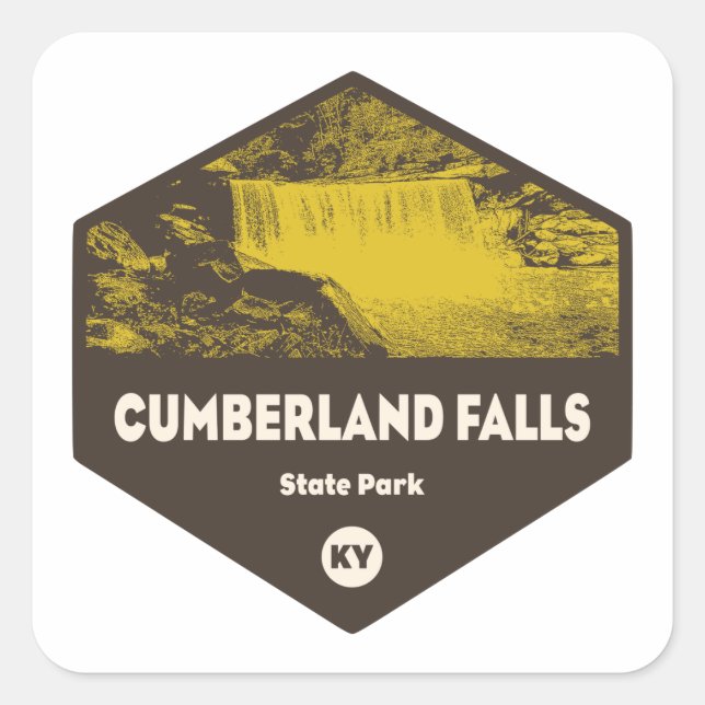 Cumberland Falls State Park Kentucky Square Sticker (Front)