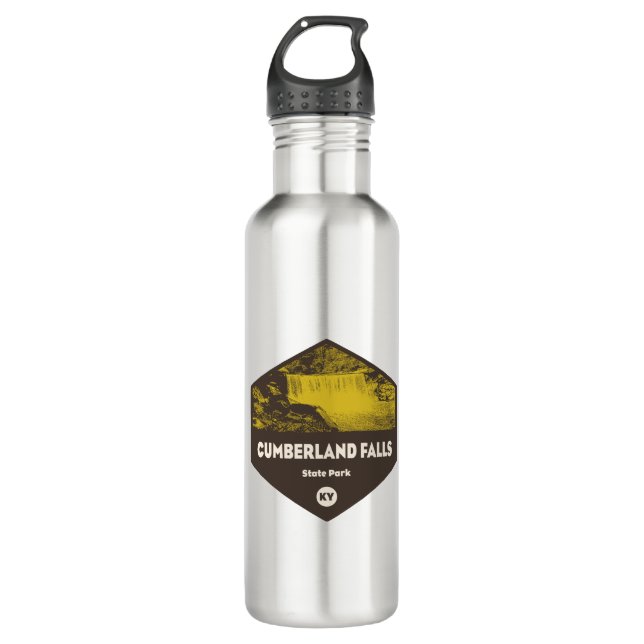 Cumberland Falls State Park Kentucky Stainless Steel Water Bottle (Front)