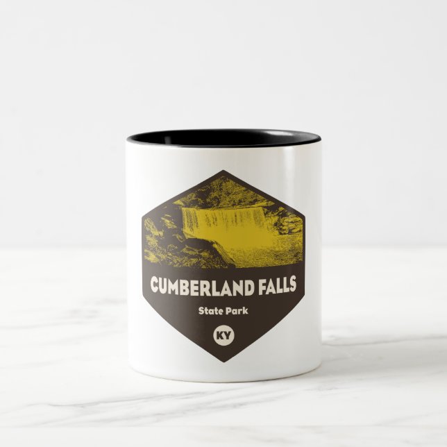 Cumberland Falls State Park Kentucky Two-Tone Coffee Mug (Center)