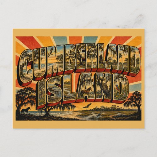 Cumberland Island Georgia Maritime Forest Beach Postcard