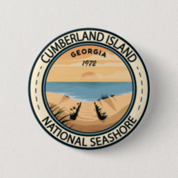 Cumberland Island National Seashore Georgia Badge Button