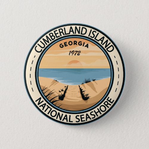 Cumberland Island National Seashore Georgia Badge Button