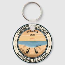 Cumberland Island National Seashore Georgia Badge Keychain