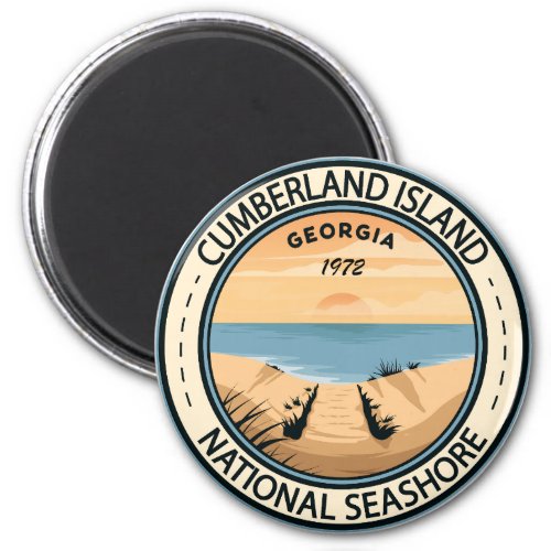 Cumberland Island National Seashore Georgia Badge Magnet