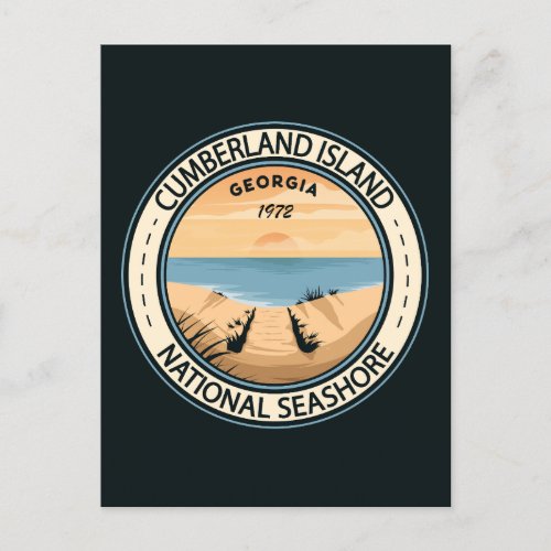 Cumberland Island National Seashore Georgia Badge Postcard