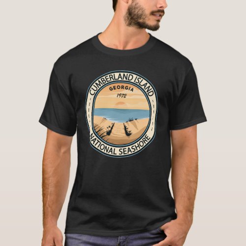 Cumberland Island National Seashore Georgia Badge T_Shirt