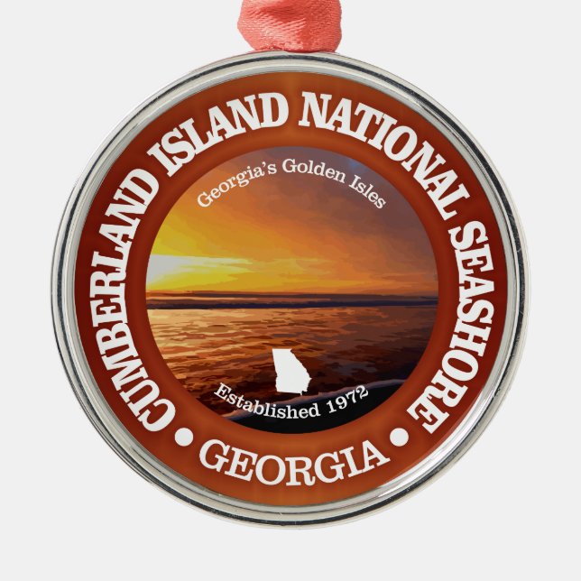Cumberland Island National Seashore Metal Ornament (Front)