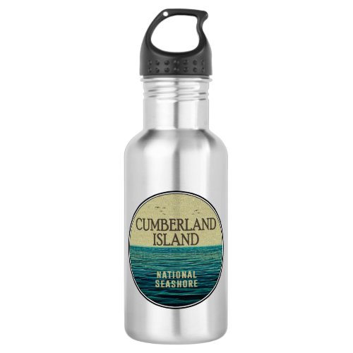 Cumberland Island National Seashore Ocean Birds Stainless Steel Water Bottle