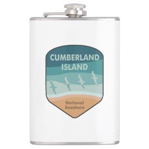 Cumberland Island National Seashore Seagulls Flask