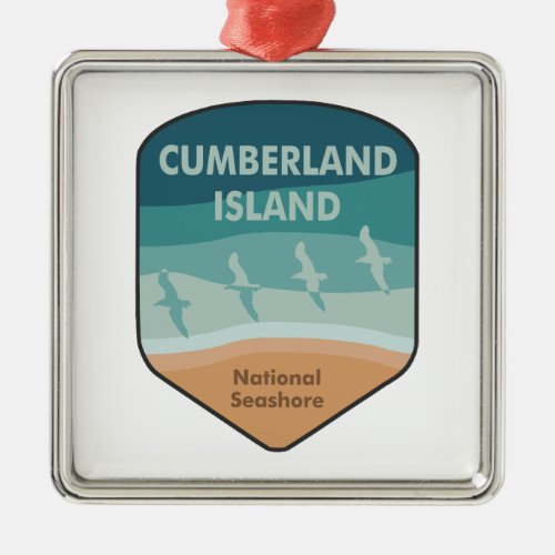 Cumberland Island National Seashore Seagulls Metal Ornament