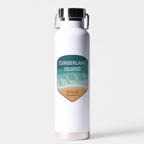 Cumberland Island National Seashore Seagulls Water Bottle