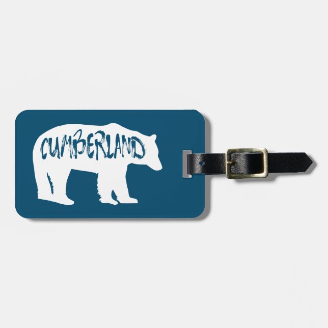 Cumberland Maryland Bear Luggage Tag (Front Horizontal)