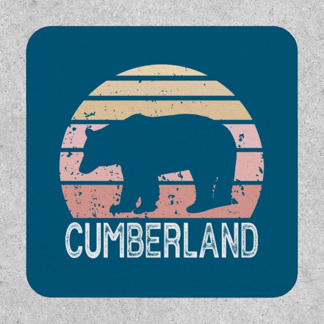 Cumberland Maryland Retro Bear Patch (Front)
