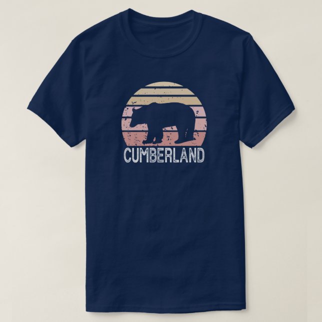 Cumberland Maryland Retro Bear T-Shirt (Design Front)